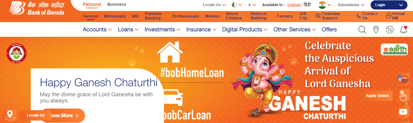BOB Net banking