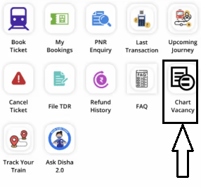 Mobile app vacant seat