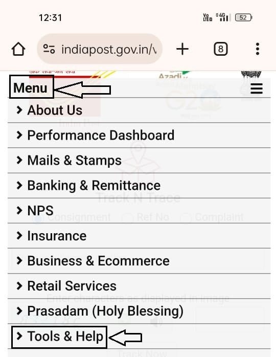 Speed Post Tracking