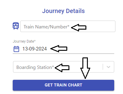 Online Check Vacant Seats Train
