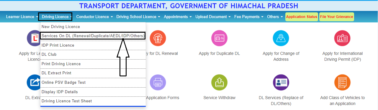PVC Driving Licence Online Apply