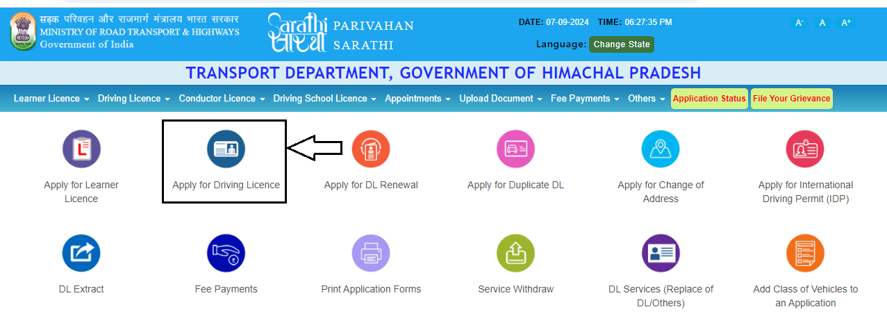 Driving Licence Registration