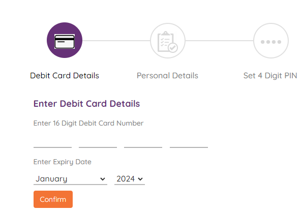 AU Bank Debit Card Pin Generation kare