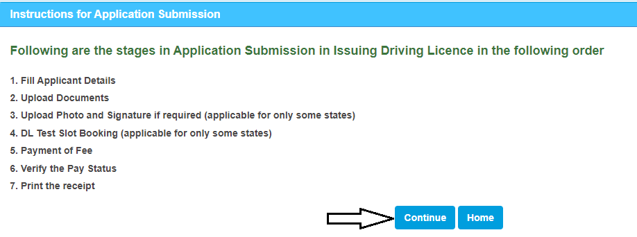 Driving Licence Apply Online