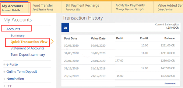 Indian bank check