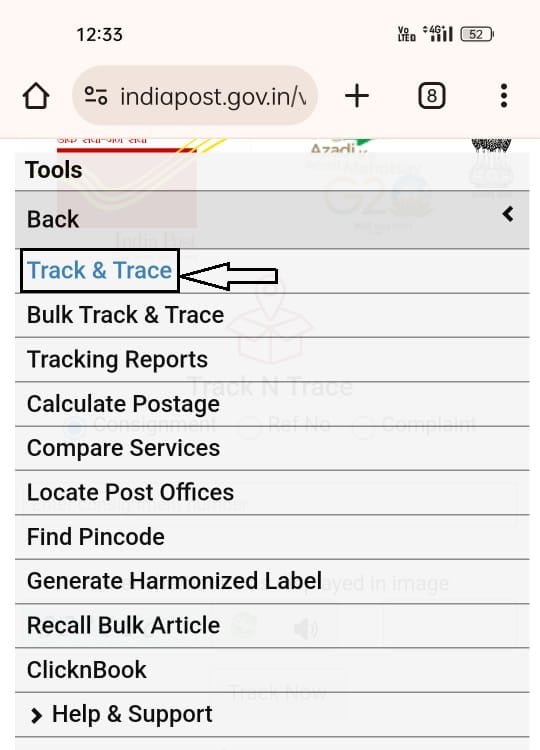 Speed Post Track & Trace