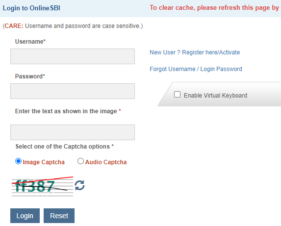 SBI Login
