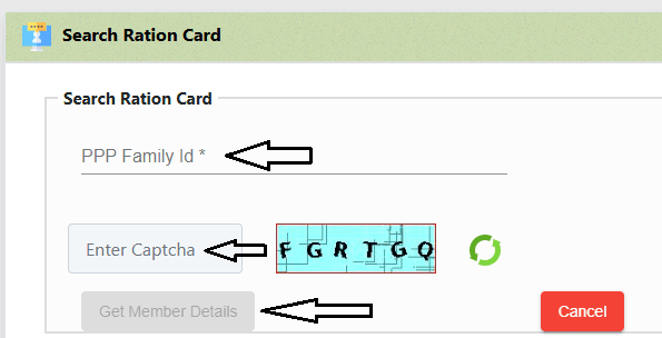 ration card status check