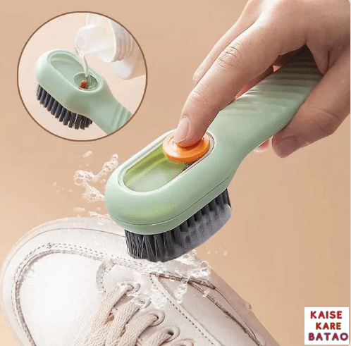 Shoe brush cleaner